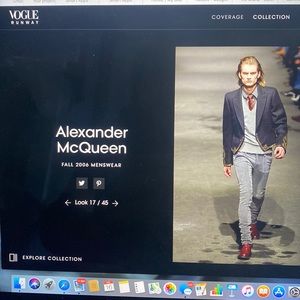 AlEXANDER MCQUEEN 💀 f/w 2006 Grey Vertical Split Seam Pants